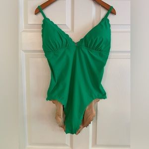 J.Crew Green One Piece Bathing Suit💚